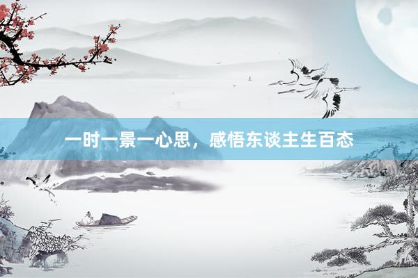 一时一景一心思，感悟东谈主生百态